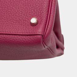 Pre Owned Hermes Purple Togo Kelly II Retourne 32