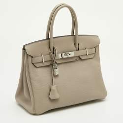 Pre Owned حقيبة هيرمس بيركين 30 جلد توريليون كليمينس شوكولاته ومعدن مطلي بالاديوم
