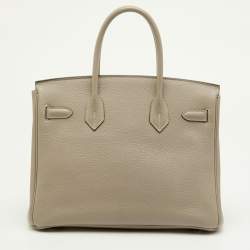 Pre Owned حقيبة هيرمس بيركين 30 جلد توريليون كليمينس شوكولاته ومعدن مطلي بالاديوم