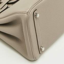 Pre Owned حقيبة هيرمس بيركين 30 جلد توريليون كليمينس شوكولاته ومعدن مطلي بالاديوم