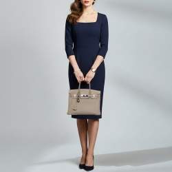 Pre Owned حقيبة هيرمس بيركين 30 جلد توريليون كليمينس شوكولاته ومعدن مطلي بالاديوم