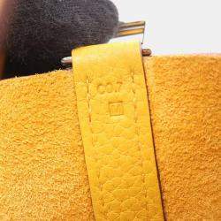 مملوكة مسبقًا Hermes Picotin Lock 18 Soleil Taurillon Clemence Leather Shoulder Bag