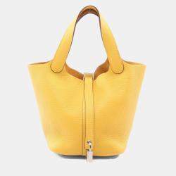 مملوكة مسبقًا حقيبة هيرمس بيكوتين لوك 18 جلد انكري سولاي