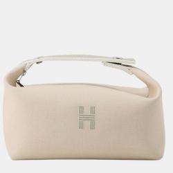 Pre Owned Hermes Brown Small Toile Bride A Brac Case