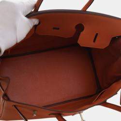 Pre Owned Hermes Orange Epsom Birkin Retourne 35