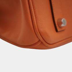 Pre Owned Hermes Orange Epsom Birkin Retourne 35
