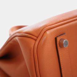 Pre Owned Hermes Orange Epsom Birkin Retourne 35