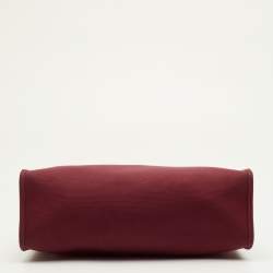 مملوكة مسبقًا حقيبة هيرمس هيرباغ زيب 31 كانفاس إتش/إبيين وجلد أحمر 