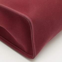 مملوكة مسبقًا حقيبة هيرمس هيرباغ زيب 31 كانفاس إتش/إبيين وجلد أحمر 