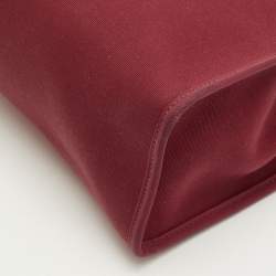 مملوكة مسبقًا حقيبة هيرمس هيرباغ زيب 31 كانفاس إتش/إبيين وجلد أحمر 