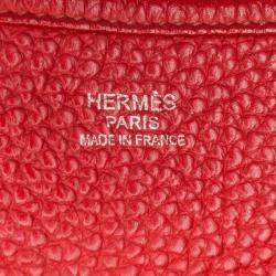 Pre Owned حقيبة هيرمس إيفلين الثالث كليمنس حمراء 29