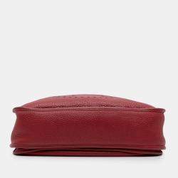 Pre Owned حقيبة هيرمس إيفلين الثالث كليمنس حمراء 29