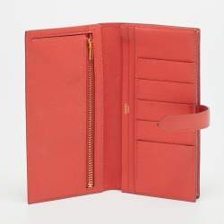 Pre Owned محفظة هيرمس بيرن غاست جلد إبسوم موستارد