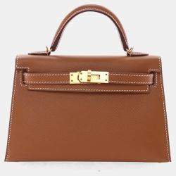 مملوكة مسبقًا Hermes Gold Epsom Mini Kelly 20