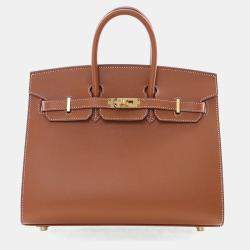 مملوكة مسبقًا حقيبة هيرمس بيركين 25 سيلير مادام فيو ذهبي