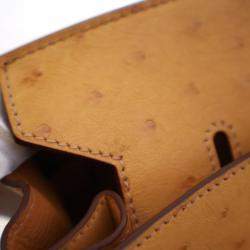 مملوكة مسبقًا Hermes Naturel-Sabel Ostrich Birkin 30