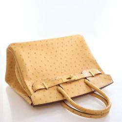 مملوكة مسبقًا Hermes Naturel-Sabel Ostrich Birkin 30