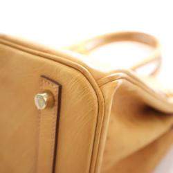 مملوكة مسبقًا Hermes Naturel-Sabel Ostrich Birkin 30