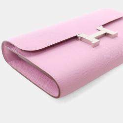 مملوكة مسبقًا Hermes Mauve Sylvestre Epsom Constance To Go Wallet