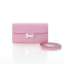 مملوكة مسبقًا Hermes Mauve Sylvestre Epsom Constance To Go Wallet