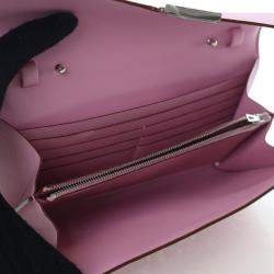 مملوكة مسبقًا Hermes Mauve Sylvestre Epsom Constance To Go Wallet