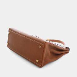 مملوكة مسبقًا Hermes Vintage Gold Togo Kelly 32