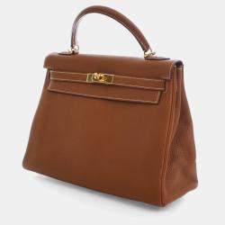 مملوكة مسبقًا Hermes Vintage Gold Togo Kelly 32