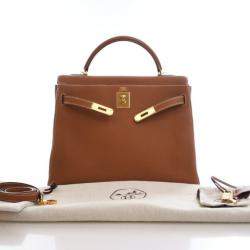 مملوكة مسبقًا Hermes Vintage Gold Togo Kelly 32