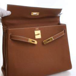 مملوكة مسبقًا Hermes Vintage Gold Togo Kelly 32