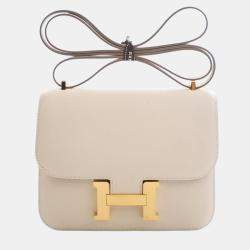 Pre Owned Hermes Craie Epsom Constance 18