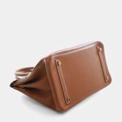 مملوكة مسبقًا حقيبة هيرمس بيركين 30 تورو ذهبي