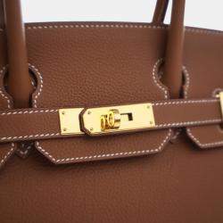 مملوكة مسبقًا حقيبة هيرمس بيركين 30 تورو ذهبي