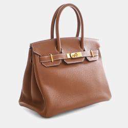 مملوكة مسبقًا حقيبة هيرمس بيركين 30 تورو ذهبي