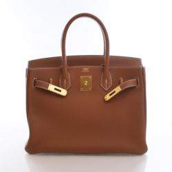مملوكة مسبقًا حقيبة هيرمس بيركين 30 تورو ذهبي