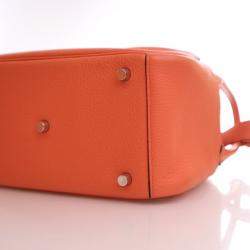 Pre Owned Hermes Lindy Verso 26 Capucine Taurillon Clemence Leather Shoulder Bag