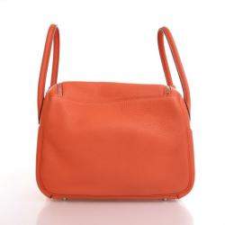 Pre Owned Hermes Lindy Verso 26 Capucine Taurillon Clemence Leather Shoulder Bag