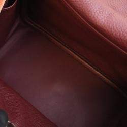 Pre Owned Hermes Lindy Verso 26 Capucine Taurillon Clemence Leather Shoulder Bag
