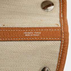 Pre Owned حقيبة هيرمس غاردن بارتي 36 جلد نيغوندا بني