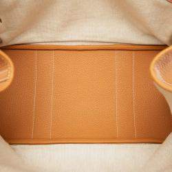 Pre Owned حقيبة هيرمس غاردن بارتي 36 جلد نيغوندا بني