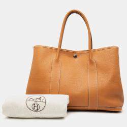 Pre Owned حقيبة هيرمس غاردن بارتي 36 جلد نيغوندا بني