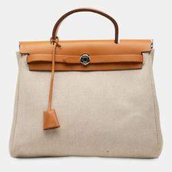 Pre Owned حقيبة هيرمس بني تويلي هيرباغ بي ام