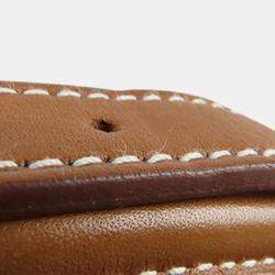 مملوكة مسبقًا Hermes Brown Orange Silk and Barenia Coup de Fouet Silky City 38