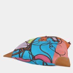 مملوكة مسبقًا Hermes Brown Orange Silk and Barenia Coup de Fouet Silky City 38