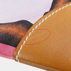 مملوكة مسبقًا Hermes Brown Orange Silk and Barenia Coup de Fouet Silky City 38