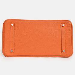 مملوكة مسبقًا حقيبة هيرمس بيركين جلد توغو برتقالي 2013 35