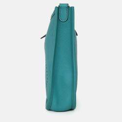 Pre Owned حقيبة هيرمس إيفلين تريس بيتي موديل 16 كليمنس تركواز 2019