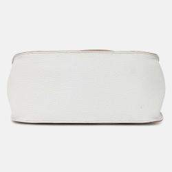 Pre Owned Hermes Light Grey Clemence Leather Jypsiere 28