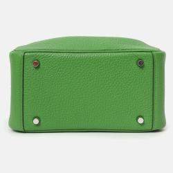 مملوكة مسبقًا Hermes 2024 A9 Vert Yucca Clemence Mini Lindy 20