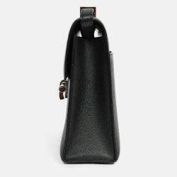 مملوكة مسبقًا حقيبة هيرمس فيروه ٢٣ جلد إبسوم أسود للكتف