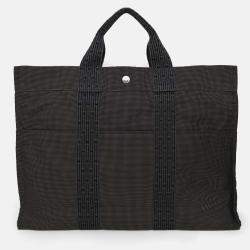 مملوكة مسبقًا Hermes Vintage Brown Canvas Herline MM Tote Bag